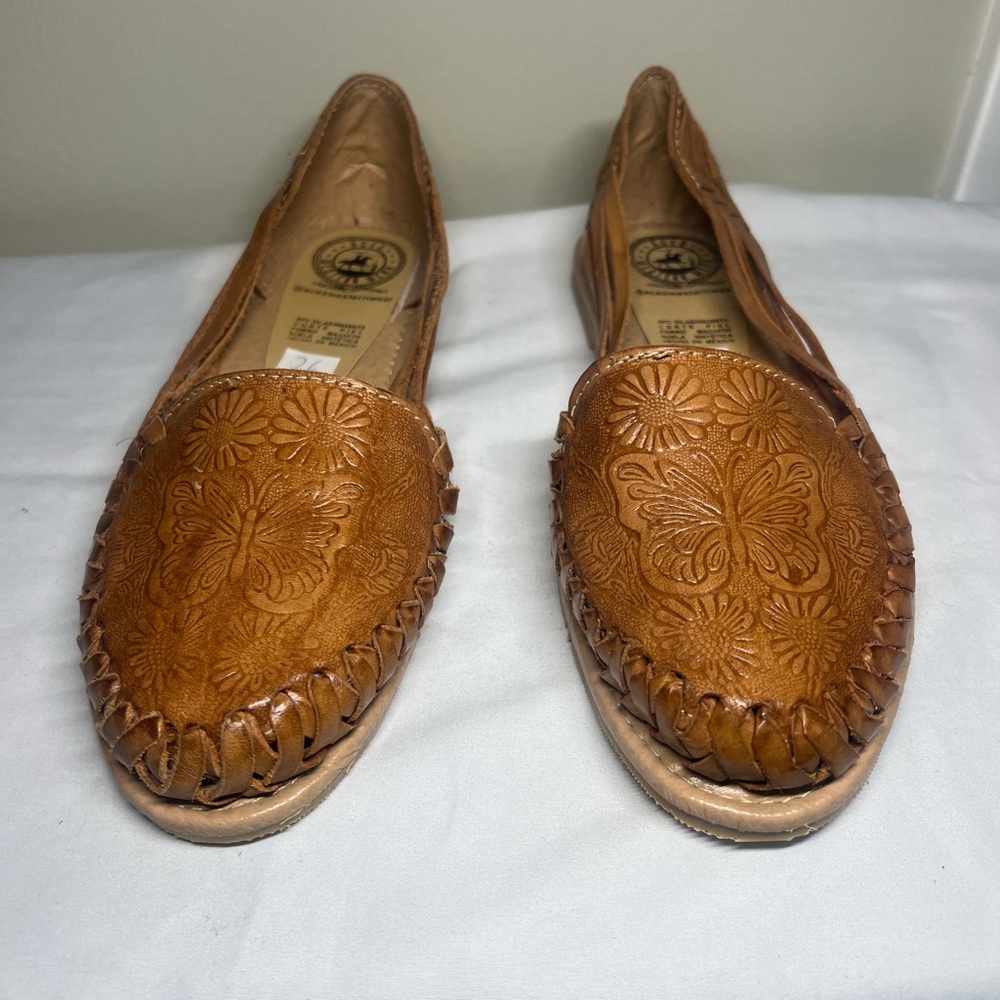 Brown Leather Women's Loafers